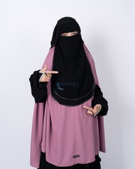 Niqab Butterfly Hijrah sifon silk Alsyahra Exclusive