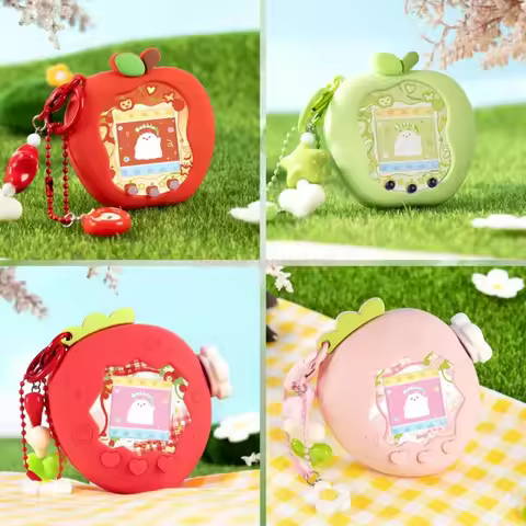 In Stock Tamagotchi Uni Paradise Electronic Pet With Red Green Apple Strawberry Silicone Cute Orname