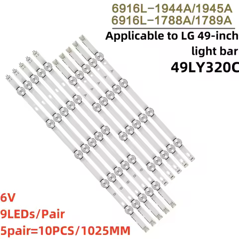 10PCS LED strip For Innotek DRT 3.0 49"A B 49LB5500 49LB550V 49LB5550 6916L-1944A 6916L-1945A 6916l-