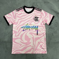 Graffiti Signature Trendy Football Jerseys Flamenco Brazil Italy Real Madrid Y3 Trade Football Jerse