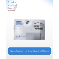 Nipro Syringe 1cc 1ml Nipro Box Suntikan