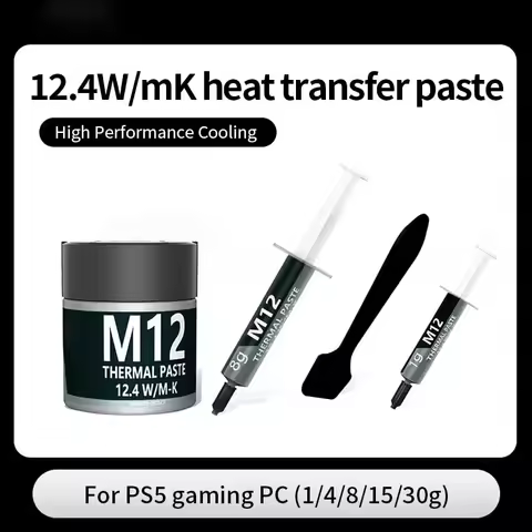 Thermal Paste Performance Thermal Conductive Grease Paste 12.4 W/MK 1/4/8/15/30g For Game PC PS5 CPU