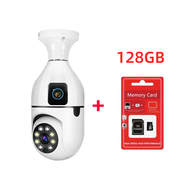 ซื้อ1แถม1 Xiaomi กล้องวงจรปิด ลนส์คู่ V380 Pro Bulb CCTV Camera หน้าจอคู่ 8MP wifi กล้องวงจรปิดไรสาย กล้องวงจร Full HD 1080P Wifi พร้อมโหมดกลางคืน กล้องวงจรปิดไร้สาย night vision Full color กล้องหมุนได้​ องศา กันน้ำ กันฝน กล้องวงจรปิดไร้สายอัจฉริยะ การสนท