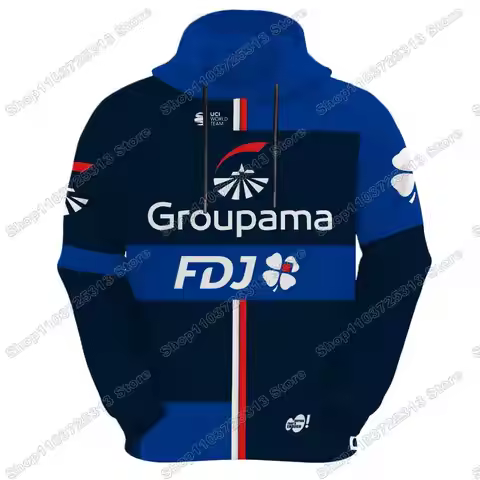 2024 FDJ Team Hoodie Men Casual Sweatshirt Spring Autumn Winter Hoodies Cycling Clothing Hoody Stree