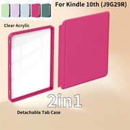 Acrylic Clear Flip 2in1 Case For Kindle 8th 10th Gen (2019) J9G29R 6.0" E-Book X咪咕 SY69JL 6.0-inch C