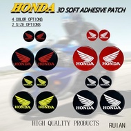 A Pair of Honda Three-dimensional Soft Adhesive Stickers Suitable for Honda CBF CBR Beat Click WaveADVPCX CB400 FORZA X-ADV Series Motorcycle Epoxy Soft Glue Decoration Accessories