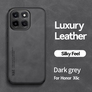 Trường hợp đối với Honor X6C Ốp điện thoại bằng da vỏ lưng chống sốc trường hợp với ống kính máy ảnh