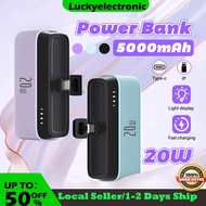 【Local Seller】PD 20W 5000mah Mini Power Bank Fast Charging Powerbank Portable Charger Small Lightweight Power Bank