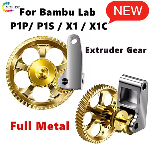 For Bambu Lab P1S P1P X1 Extruder Gear Bambu Lab Extruder Kit For Bambu Lab P1S Upgrade Hardened Ste