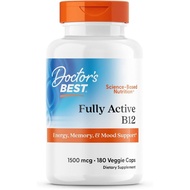 B12 Methylcobalamin untuk Lelaki & Wanita B12 Caps 1500 mcg VIT B12 Gluten Bukan GMO Sepenuhnya Akti