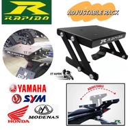 ct motor Rapido Besi Adjustable Rack For Delivery Bag / GIVI BOX / BOX MOTORCYCLE Ready Stock