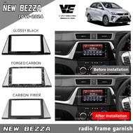 Vemart Perodua bezza carbon fiber radio frame cover garnish accessories