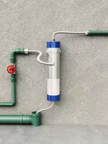 Wheelton whole house high flow water filter purifier 1000L-3000L SUS304 mineral water filter Reusabl