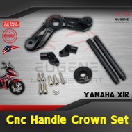 Set Handle Crown Design Fully CNC For Yamaha X1R - Silver/Black