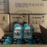 [SEKOTAK] PETRONAS Sprinta F100 SAE40 4T 1L SIRIM ENGINE OIL MINYAK HITAM MINERAL PETRONAS CARTON F1