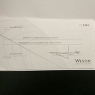 Westin hotel  High Tea Buffet Voucher