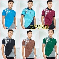 XS-7XL Plus Size XPF48 Tshirt lelaki Berkolar Baju lelaki Odeen Floral/Tshirt Raya/Tshirt Sukan/Tshi