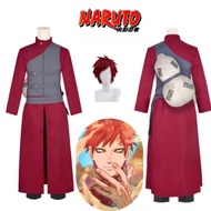 Anime Gaara Fifth Kazekage CosplayComplete SetRed Head Wig Sand NinjaTattoo Kit Halloween party