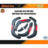 Toyota Hilux fender flare Revo OEM With Red Reflector 2016-2022 toyota car accessories hilux fender 