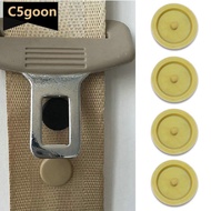 C5GOON 4Pcs Universal Clip Seat Belt Stopper Buckle Button Fastener Safety Black Car Part L4O4