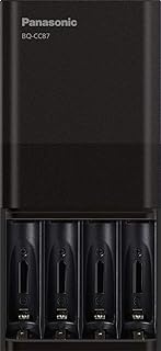 eneloop Panasonic BQ-CC87AKBBA pro Advanced Individual Battery Charger with Portable Charging Technology, Black