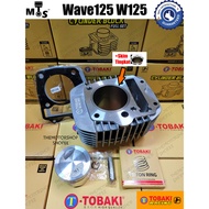 👍SKIM TINGKAT/4V WAVE125 66mm/65mm/62mm/60mm/57mm (DOME) W125SXR W125 TOBAKI Racing Blok Block Cylinder Hi Compress