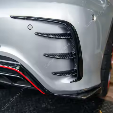 For Mercedes W176 Rear Bumper Flics A Class A180 A200 A250 A35 A45 AMG Line Rear Bumper Splitter 201