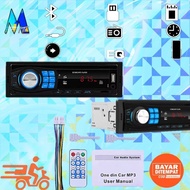 Single Din head unit Tape audio mobil bluetooth 5.0 dengan equalizer