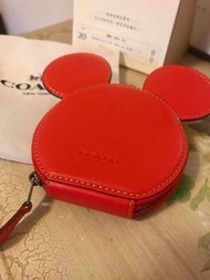 Coach x Disney 聯名 全新 Micky 米奇零錢包