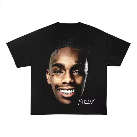 Vintage Style Authentic Ynw Melly Mel Murder On My Mind Rap Tee T-shirt Black (2)