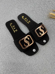 San San Dép CHỮ S Đế Bệt dép lê Nữ Quai Ngang Thời Trang Dép Đi Tiệc Du Lịch Êm Chân