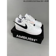 AMBUSH X AF1 Air Force 1 Low White Black Sneaker Shoes