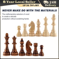 ❤️【Same Day Delivery】【32pcs】Chess Set 2.2inch King Figures Chess Game Pawns Figurine Backgammon Pieces Wooden Chess Pieces Tournament Staunton Wood Chessmen