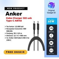 ANKER 322 USB type C to USB type C charger cable 3FT BRAIDED - A81F5
