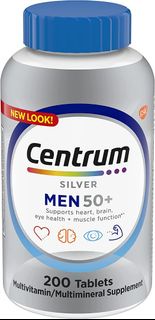 銀善存50歲以上男性專用配方 Centrum Silver Men 50+ Multivitamin 添加葉黃素及茄紅素 200粒