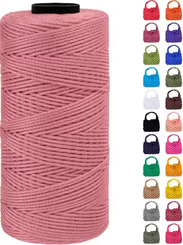 New 1.5mm 200m Colored Polypropylene Yarn Cord Crochet Yarn Art Cord Yarn Knitting Cord Crafts DTY f