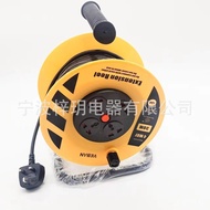 Plug Cord Reel Cord Reel13A UK Mobile Fuse  UK Standard UK Style Desktop Cable Winder with Cord C5JB