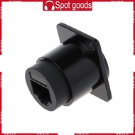 WIN 1PC Waterproof Connector  Ethernet Extension Interface Adapter RJ45 Cat6 Socket D-Type Module Sh