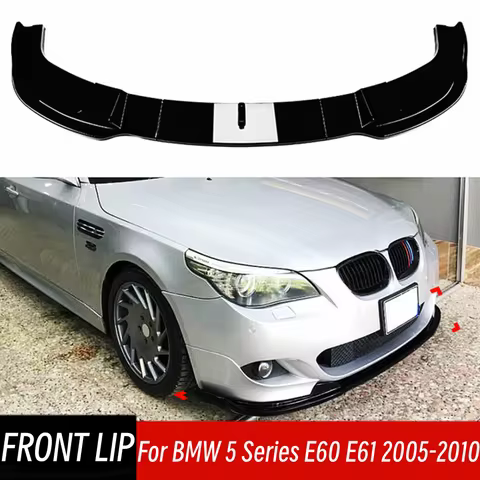 For BMW 5 Series E60 E61 525i 530i 540i 550i M Sport 2005-2010 Front Bumper Splitter Lip Chin Spoile