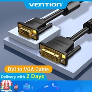 Vention DVI to VGA Cable DVI-I 24+5 Male to VGA HD 15Pin Male Adapter Dual Link Video Cable 1080P Fu