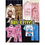 Baju Kuromi Labubu Pajamas Boy's Pajamas girl's Pajamas girl's Clothes girl's Pajamas Kids Pajamas