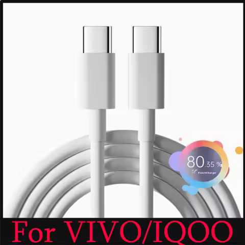 Vivo 90W 120W Flashcharger Cable 6A PD Cable Fast Charging Usb C To Type C Cord For Vivo S30 X300 X2
