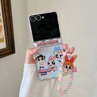Flip7 Cartoon girl with chain Flip7 Samsung Galaxy Z Flip7 case cute Case hard Shockproof Phone Crea
