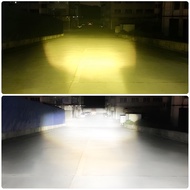 【Yellow White Beam】Motorcycle LED Headlight H4 P15D BA20D Yellow White Road Motorcycle Lens Spotligh
