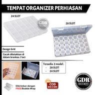 Jewelry Storage Box Jewelry Organizer/ 24 - 28 Plastic Slots