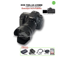 Canon EOS 70D 18-135mm สุดยอดกล้อง DSLR ไฟล์สวย RAW JPEG  WiFi Hi-Tech 20MP Full HD Touch 3.0 LCD Selfie used มือสองคุณภาพประกันสูง3เดือน