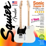Squier® Sonic Esquire H กีตาร์ไฟฟ้า 21 เฟรต ทรง Telecaster ไม้ป๊อปลาร์ คอเมเปิ้ล ปิ๊กอัพ Ceramic แบบ