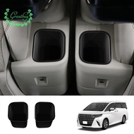 For  Alphard/Vellfire 40 Series 2023+ Car Middle Row Seat Cup Holder Storage Box Silica Car Interior Spare Parts Accessories Parts