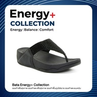 Bata  Energy+ รองเท้าแตะ รองเท้าลำลอง รองเท้าแฟชั่นผู้หญิง ทนทาน ใส่สบายมาก รองเท้าฮิต รุ่น SUNTA  สีดำ รหัส 6716354 Size 3-8UK