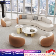 Curved Sofa Hotel Lobby VIP Club Rest Area Reception Guests Curved Sales Office Negotiation Sofa